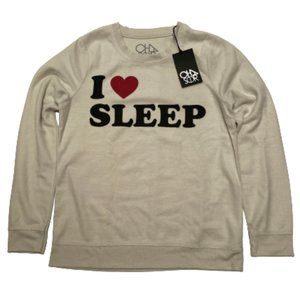 Chaser "I Heart Sleep" Long Sleeve Pullover NWT